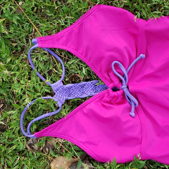 Pink Prana One-piece Swimsuit Med - Picture 2 of 5